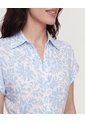 Vestido Camisero Floral Flow  Para Mujer Azul Ostu de Ostu