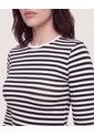 Camiseta Manga Larga  Para Mujer Negro Ostu de Ostu