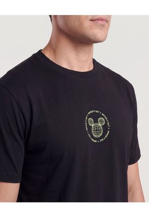 Camiseta Mickey Take It Easy  Para Hombre Negro Ostu