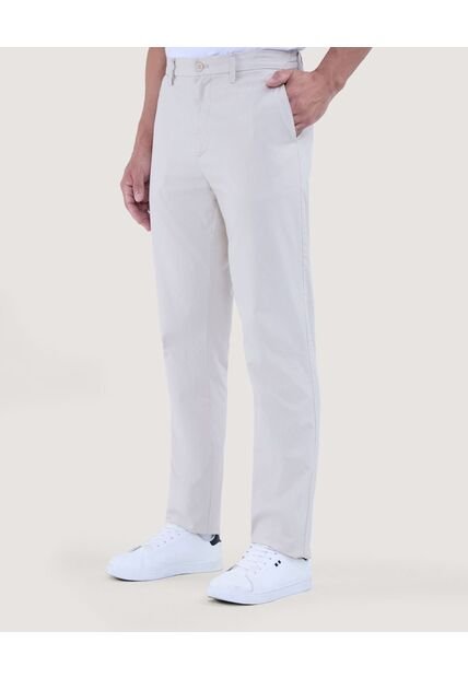 Pantalon Para Hombre Chino Color Beige Marca Ostu #60070421