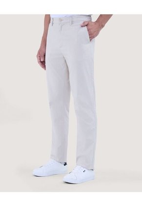 Pantalon Para Hombre Chino Color Beige Marca Ostu #60070421