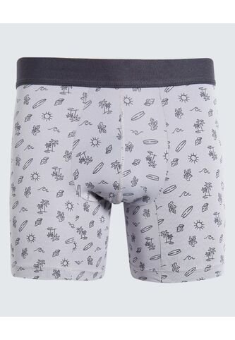 Boxer Para Hombre Filete Corto Microfibra Color Gris  Marca Ostu #60000478 Ostu