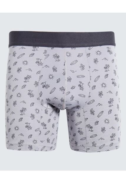 Boxer Para Hombre Filete Corto Microfibra Color Gris  Marca Ostu #60000478