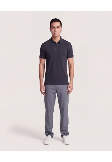 Polo Basica  Para Hombre Azul Ostu