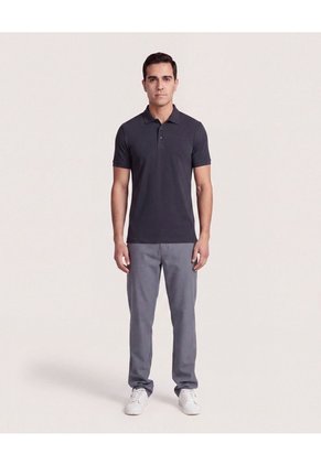 Polo Basica Para Hombre Azul Ostu