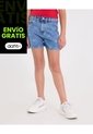 Short  Infantil Niña Mom Color Azul Marca Ostu #90190053 de Ostu