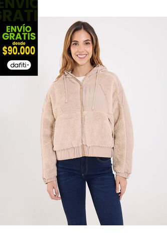 Chaqueta Para Mujer Acolchada Color Camel Marca Ostu #40080248 Ostu