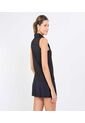 Polo Para Mujer Manga Sisa Color Negro Marca Ostu #40110165 de Ostu