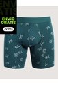 Boxer  Para Hombre Filete Medio Algodón Color Verde Marca Ostu #60000508 de Ostu