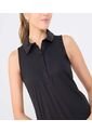 Polo Para Mujer Manga Sisa Color Negro Marca Ostu #40110165 de Ostu
