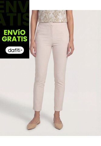 Pantalón  Para Mujer Moda Color Beige Marca Ostu #40070707 Ostu