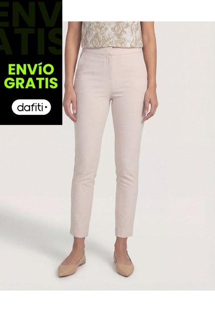 Pantalón  Para Mujer Moda Color Beige Marca Ostu #40070707