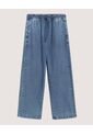 Jean  Infantil Niña Wide-Leg Color Azul Marca Ostu #90168262 de Ostu