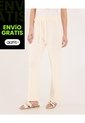 Pantalón Para Mujer Moda Color Crema Marca Ostu #40070610 de Ostu