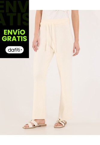 Pantalón Para Mujer Moda Color Crema Marca Ostu #40070610 Ostu