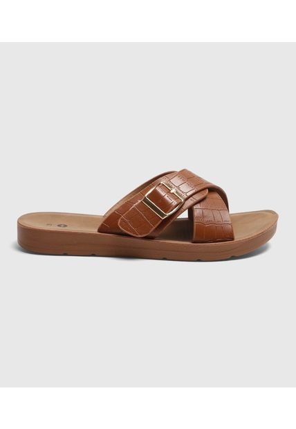 Sandalias Para Mujer Sandalia Color Café Marca Ostu #40690015