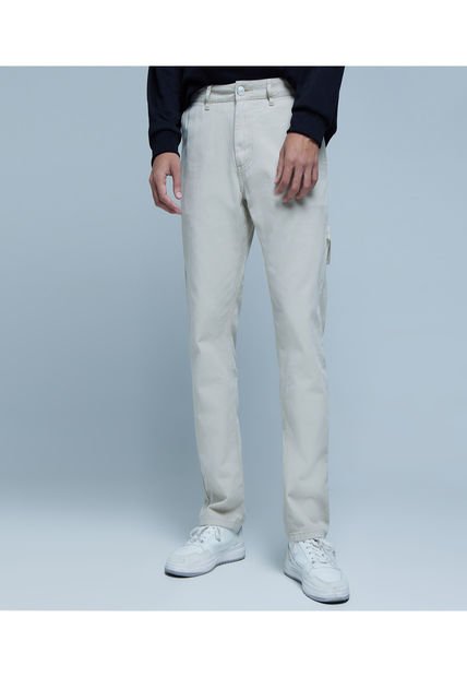 Jean Para Hombre New Regular Color Beige Marca Ostu #60160288