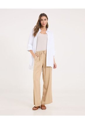 Pantalón Para Mujer Moda Color Beige Marca Ostu #40070840