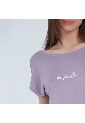 Camiseta Mujer Ostu M/C Morado Viscosa 40091421-40145