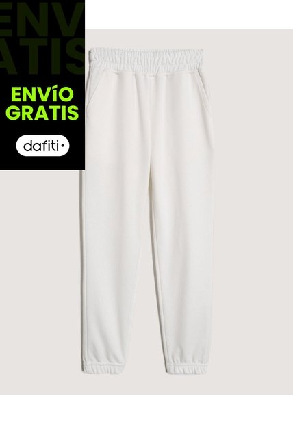 Pantalón  Infantil Niña Jogger Color Crema Marca Ostu #90070077
