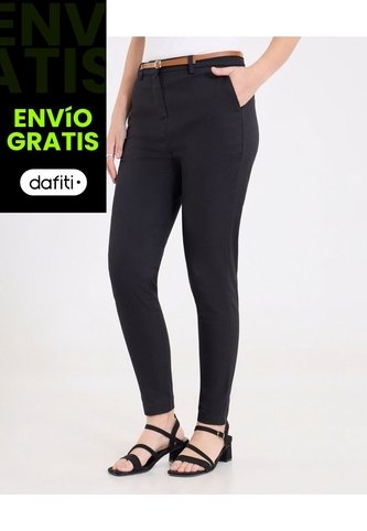 Pantalón  Para Mujer Chino Color Negro Marca Ostu #40070762 Ostu
