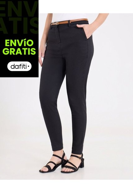 Pantalón  Para Mujer Chino Color Negro Marca Ostu #40070762