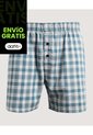 Boxer  Para Hombre Bragueta Amplio Color Azul Marca Ostu #60000512 de Ostu
