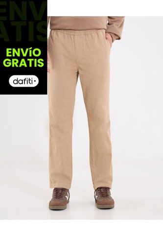 Pantalón  Para Hombre Chino Color Beige Marca Ostu #60070496 Ostu