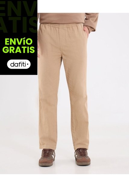 Pantalón  Para Hombre Chino Color Beige Marca Ostu #60070496