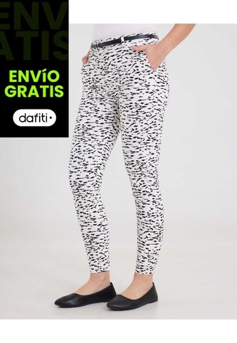 Pantalón  Para Mujer Chino Color Hueso Marca Ostu #40070872 Ostu