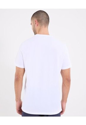 Camiseta  Para Hombre Manga Corta Cuello Redondo Color Blanco Marca Ostu #60091856