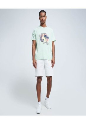 Camiseta Para Hombre Manga Corta Color Verde Marca Ostu #60091247