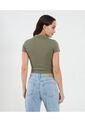 Polo Para Mujer Manga Corta Color Verde Marca Ostu #40110177 de Ostu