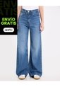 Jean  Para Mujer Wide-Leg Color Azul Marca Ostu #40160617 de Ostu