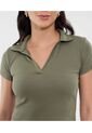 Polo Para Mujer Manga Corta Color Verde Marca Ostu #40110177 de Ostu