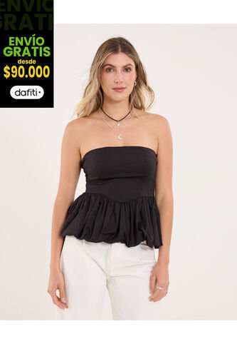 Blusa Para Mujer Manga Sisa Color Negro Marca Ostu #40121150 Ostu