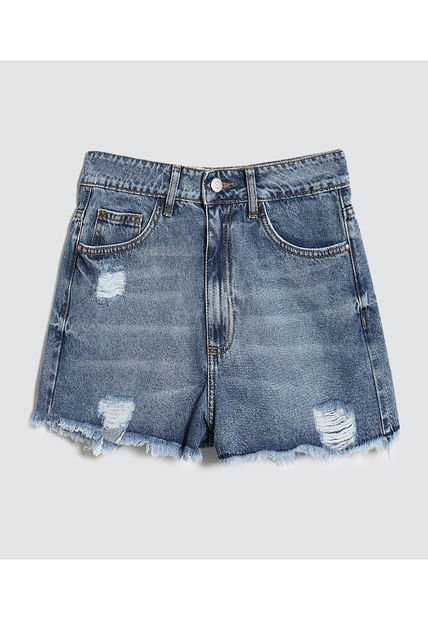 Short Para Mujer  Color Azul Medio Marca Ostu #40190280