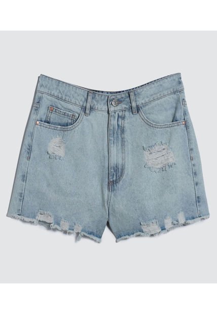 Short Para Mujer  Color Azul Claro Marca Ostu #40190281