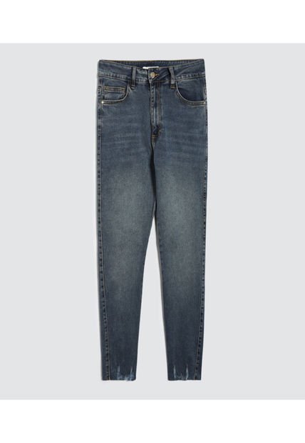 Jean Para Mujer Skinny Color Azul Medio Marca Ostu #40160423