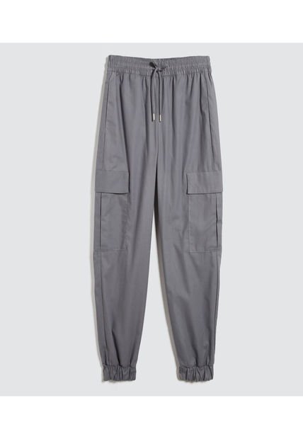 Pantalon Para Mujer Jogger Color Gris  Marca Ostu #40070591