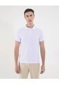 Polo Para Hombre Cuello Tejido Sin Bolsillo Color Blanco Marca Ostu #60110740 de Ostu
