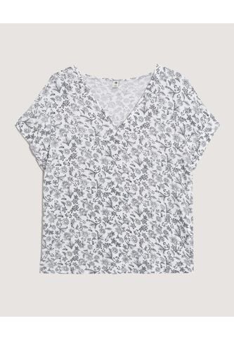 Blusa  Para Mujer Manga Corta Color Blanco Marca Ostu #40121295 Ostu