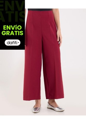 Pantalón  Para Mujer Moda Color Vino Marca Ostu #40070874 Ostu