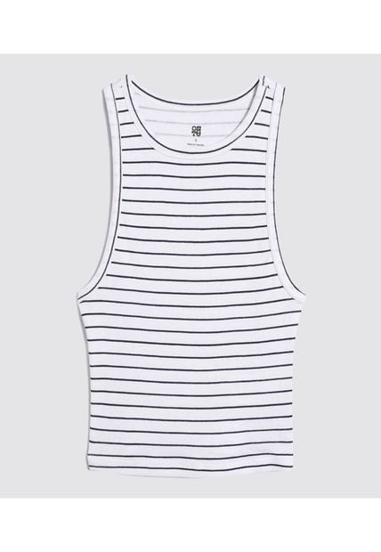 Crop Top Para Mujer Manga Sisa Color Blanco Marca Ostu #40092012