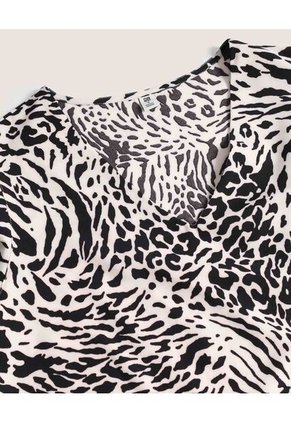 Blusa  Para Mujer Manga Corta Color Negro Marca Ostu #40121281