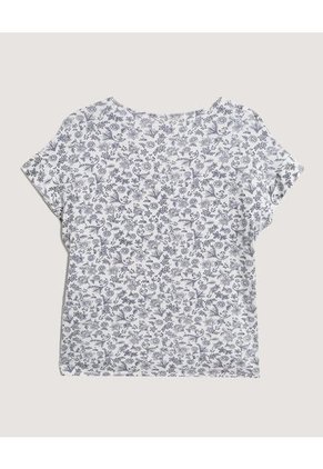 Blusa  Para Mujer Manga Corta Color Blanco Marca Ostu #40121295