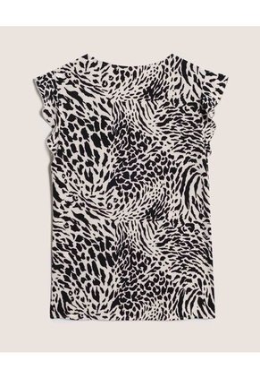 Blusa  Para Mujer Manga Corta Color Negro Marca Ostu #40121281