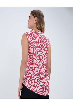 Blusa Para Mujer Manga Sisa Color Rojo Marca Ostu #40121068