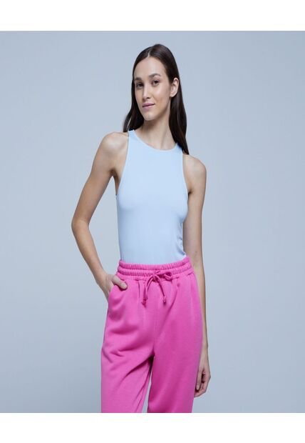 Body Para Mujer Manga Sisa Color Celeste Marca Ostu #40200104