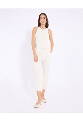 Pantalón  Para Mujer Capri Color Beige Marca Ostu #40070869